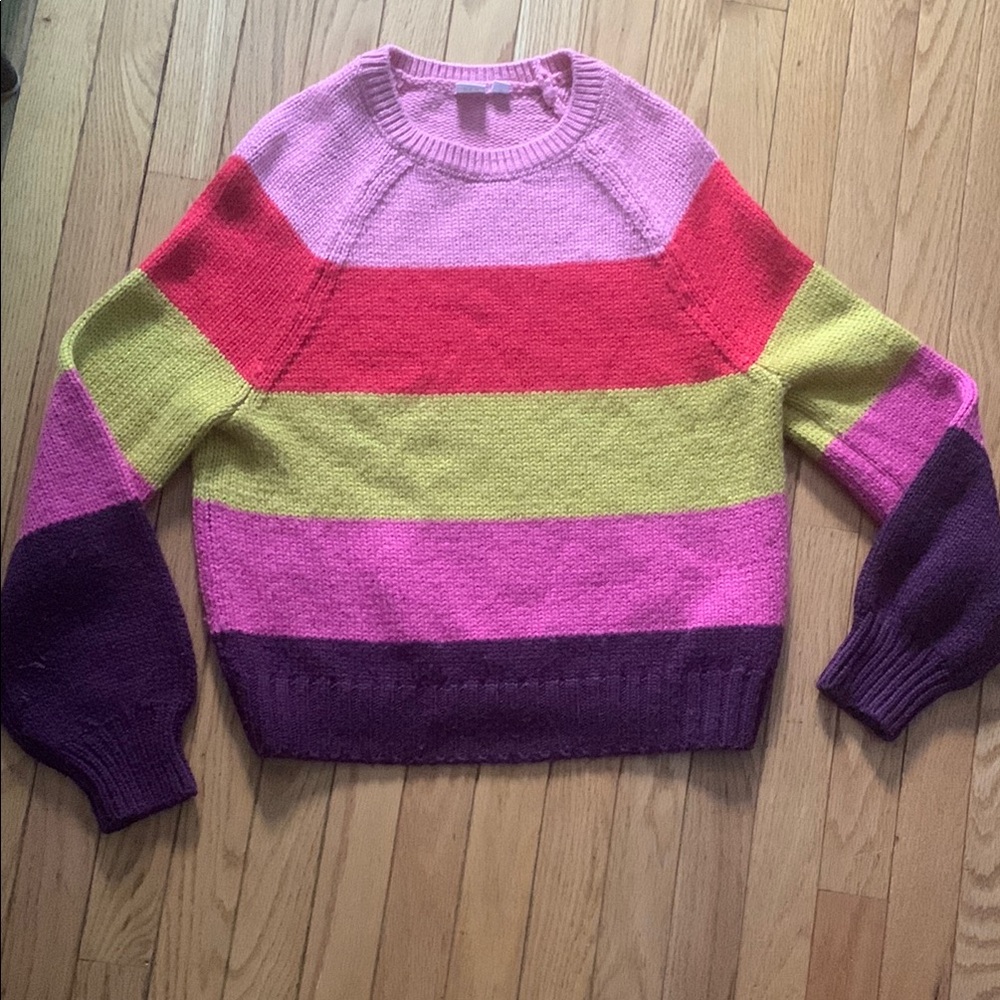 GAP Medium Rainbow Block Sweater